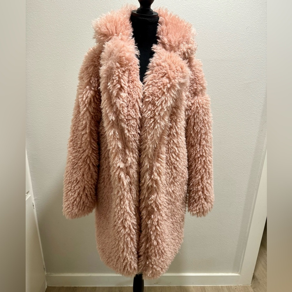 Faux Fur Overcoat - Worn Once